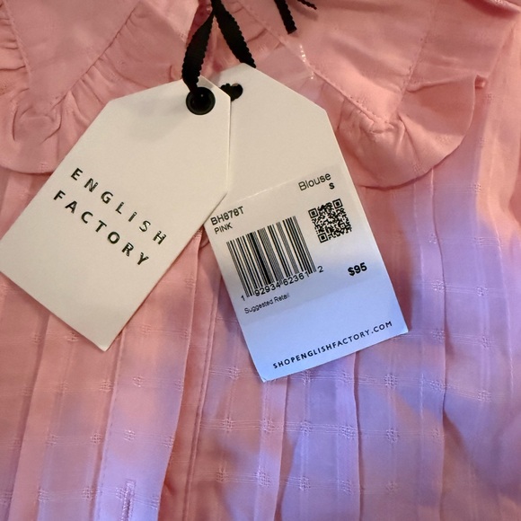 English Factory Light Pink Ruffled Blouse - Picture 4 of 6